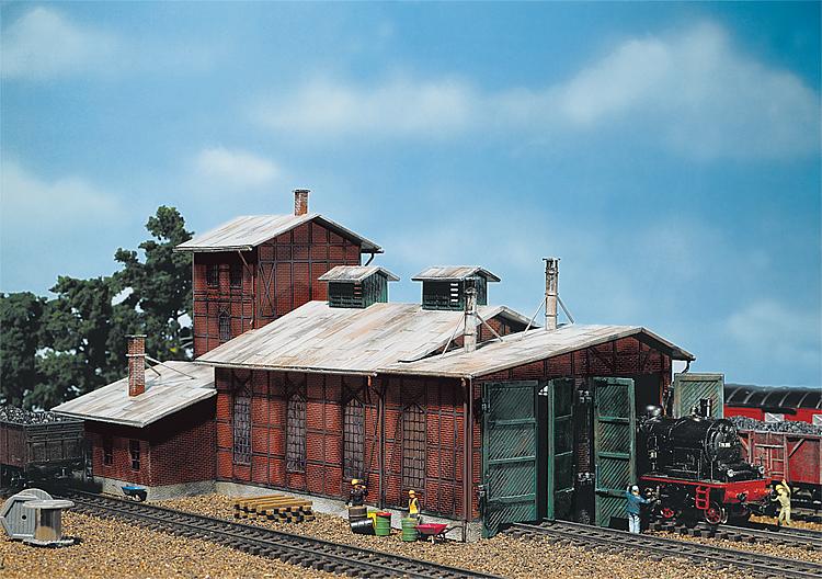 Faller 120161 HO Engine shed, 2-stalls