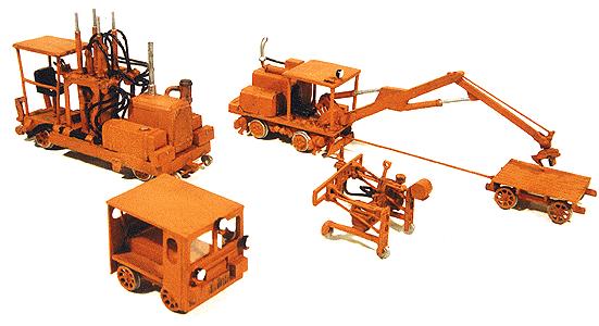 Durango Press DP-100 HO Modern Track Maintenance Equipment (Set of 4)