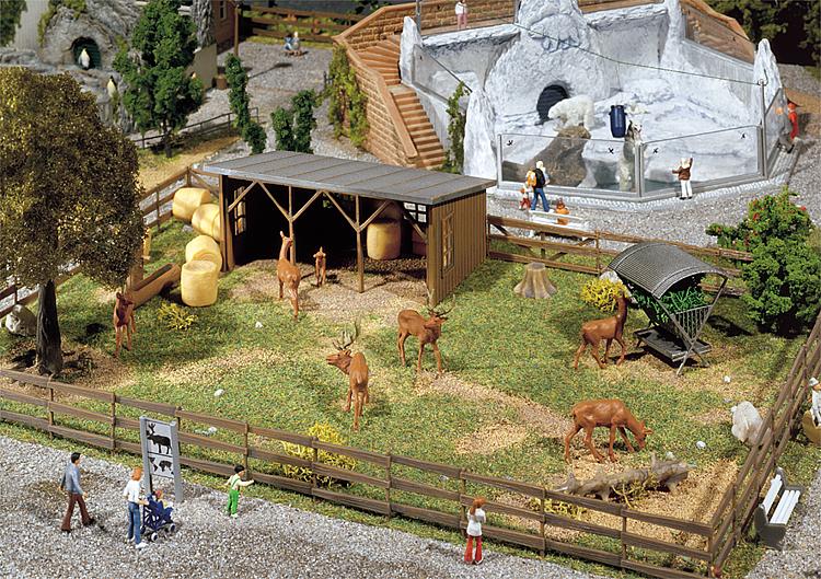 Faller 130564 HO "Red Deer" Game Enclosure Building Kit