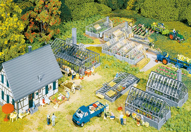 Faller 130253 HO Garden Center w/acs Building Kit