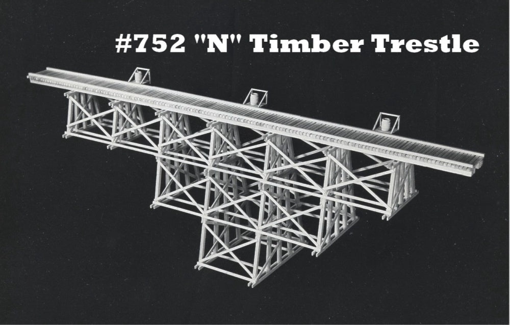 Campbell Scale Models 752 N Tall Straight Timber Trestle