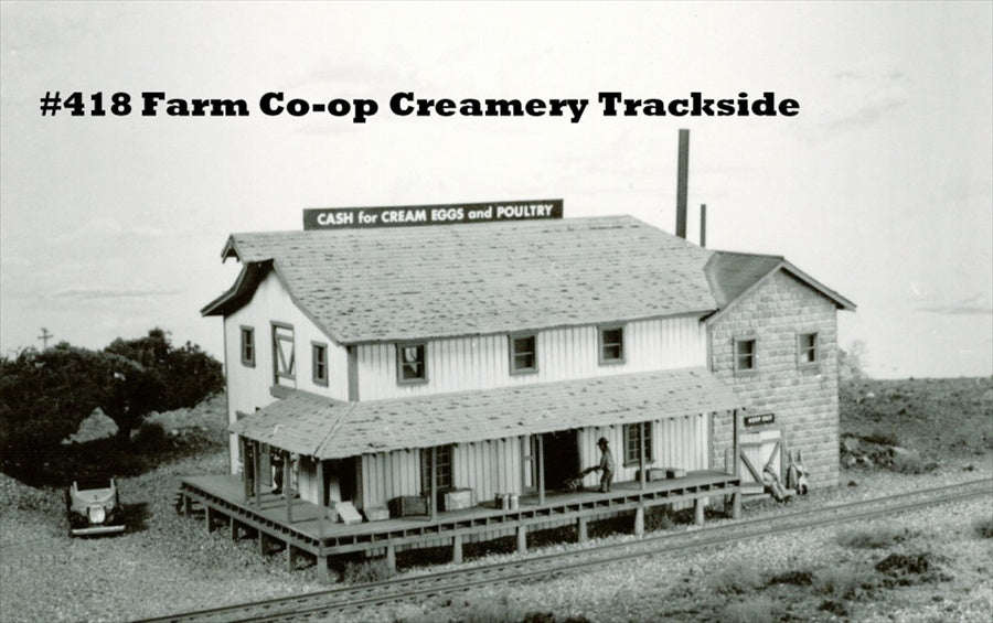 Campbell Scale Models 418 HO Farm Co-op Creamery Building Craftsman Kit