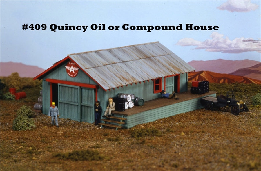 Campbell Scale Models 409 HO Oil Compound House Craftsman Kit