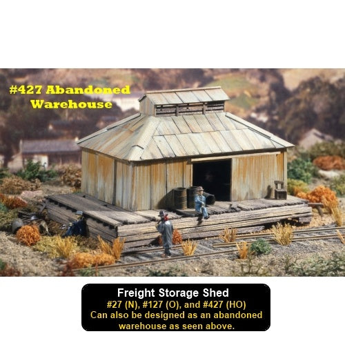 Campbell Scale Models 27 N Freight Storage Shed Kit