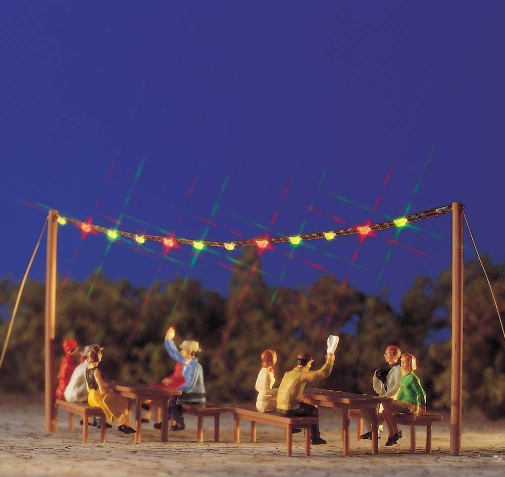 Busch 5408 HO Summer Night Party Set Building Kit
