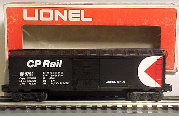 Lionel 6-9729 O Gauge CP Rail Boxcar