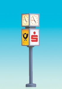 Brawa 5294 HO Clock with Advertising Cube