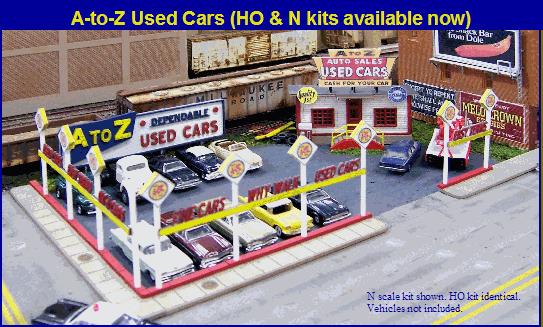 Blair Line 097 N A-to-Z Used Cars Laser-Cut Building Kit