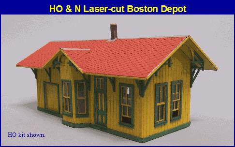 Blair Line 093 N Boston Depot Laser-Cut Building Kit