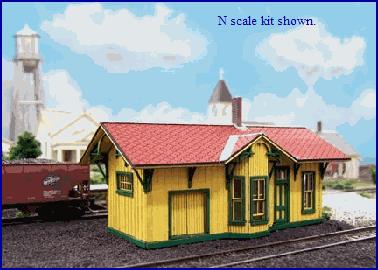 Blair Line 093 N Boston Depot Laser-Cut Building Kit