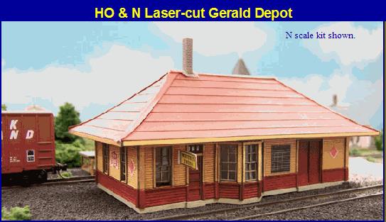 Blair Line 195 HO Gerald Depot Laser-Cut Building Kit