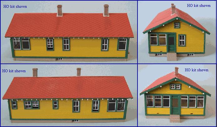 Blair Line 194 HO ATSF 6-Room Section House Laser-Cut Building Kit