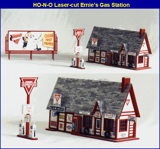 Blair Line 181 HO Ernie's Gas Station Laser-Cut Building Kit