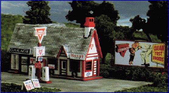 Blair Line 181 HO Ernie's Gas Station Laser-Cut Building Kit