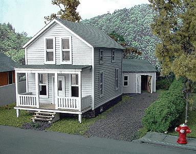 Branchline Trains 625 HO Scale Finley House Building Laser-Art Structures Kit