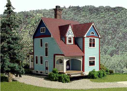 Branchline 618 HO Woodward House Laser Art Structure Kit