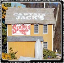 Bar Mills 0892 HO Captain Jack's Boat & Bait House Laser Cut Kit
