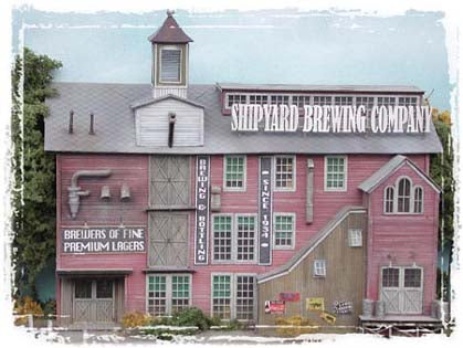 Bar Mills 0852 HO Shipyard Brewing Company Laser Cut Wood Building Kit