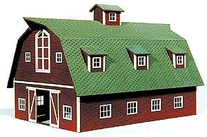 American Model Builders 87 Laser Art Country Barn S Scale Kit