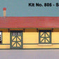 American Model Builders 805 HO Laser Art Santa Fe #5 Standard 1-Story Depot Kit