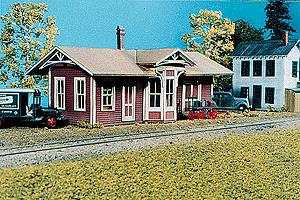 American Model Builders 80 Laser Art Springfield Depot Laser-Cut S Scale Kit