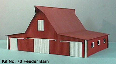 American Model Builders 70 Laser Art Feeder Barn S Scale Kit