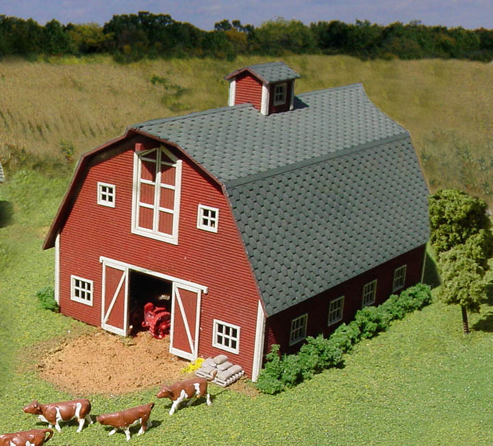 American Model Builders 619 N Country Barn Laser Art Kit