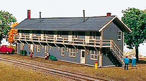 American Model Builders 613 Laser Art Railroad Rooming House N Scale Kit