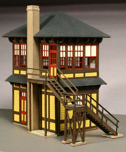 American Model Builders 185 HO Pennsylvania MO Tower Laser Art Building Kit