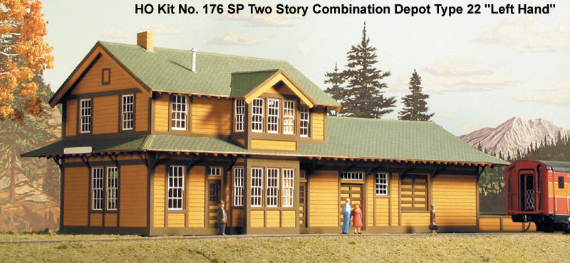 American Model Builders 176 HO LH Southern Pacific 22 Depot Laser Art Kit