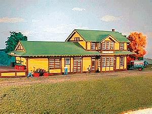 American Model Builders 134 HO SP Altamont Station Laser Art Building Kit
