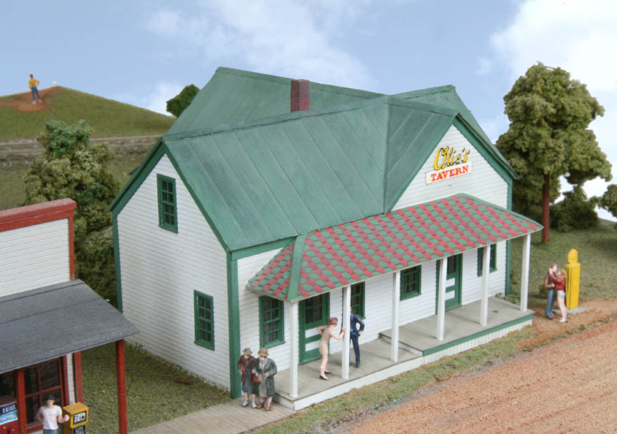 American Model Builders 123 HO Corydon Store & Post Office Laser Art K