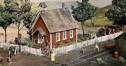 Campbell Scale Models 369 HO Iowa School House Craftsman Kit