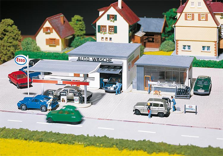 Faller 130296 HO Gas Station with Car Wash Building Kit