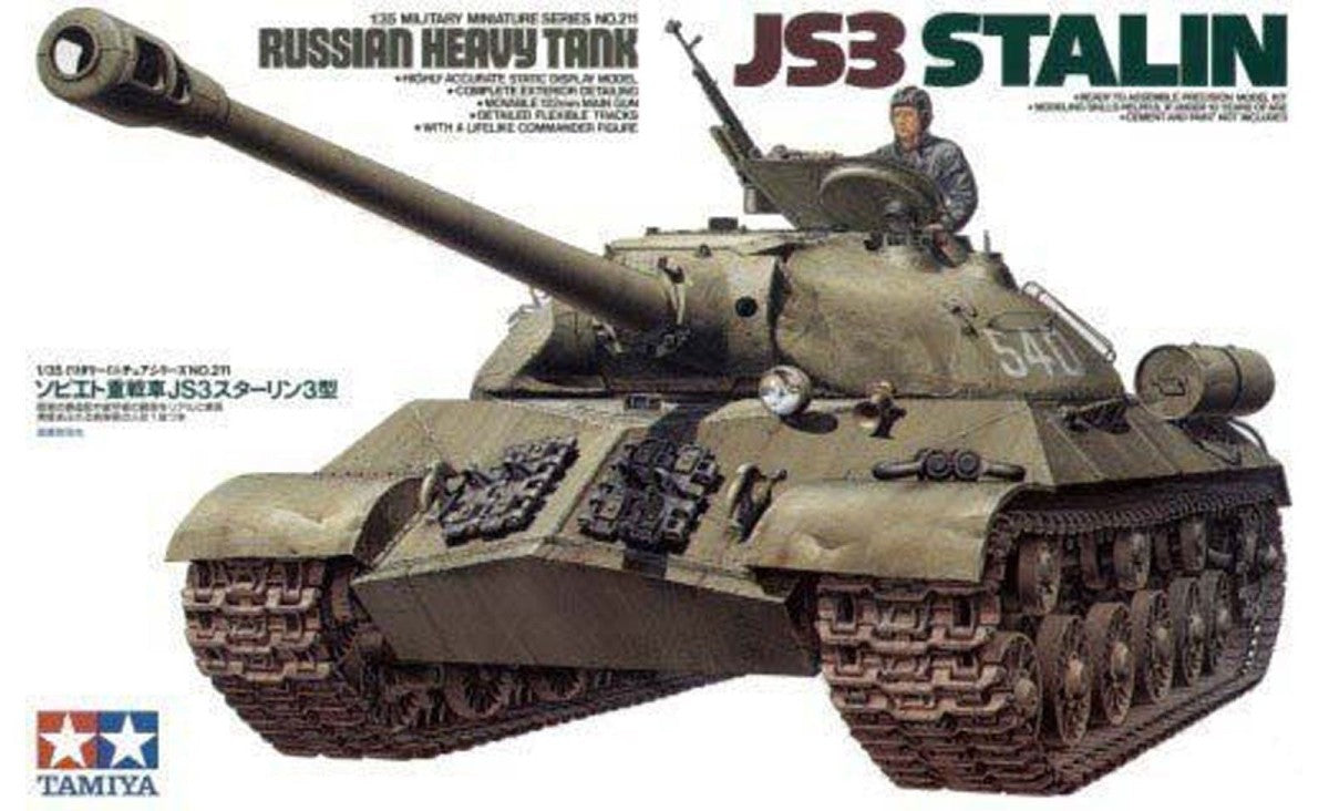 Tamiya 35211 1:35 JS3 Stalin Russian Heavy Military Tank Model Kit