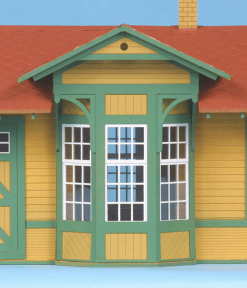 American Model Builders 474 Laser Art Santa Fe No. 1 Sngl Depot HO Scale Kit
