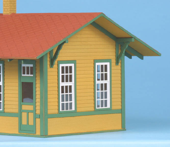 American Model Builders 474 Laser Art Santa Fe No. 1 Sngl Depot HO Scale Kit