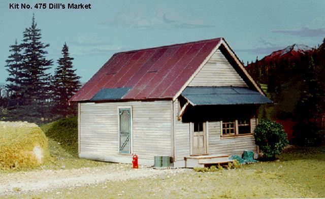 American Model Builders 475 Laser Art Dill's Market O Scale Kit