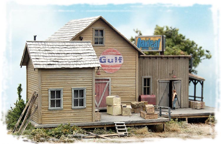 Bar Mills 182 HO Oakleaf Shipping & Storage LaserCut Wood 3-Building Complex Kit