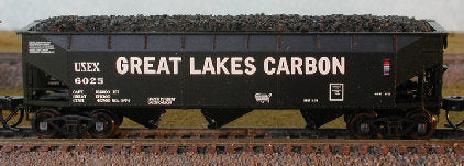 Bluford Shops 73482 N GLCX 70 Ton Offset Side 3-Bay Hopper Car (Set of 2)