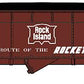 Bluford Shops 73512 N Rock Island 70 Ton Offset Side 3-bay Hopper Car (Set of 2)