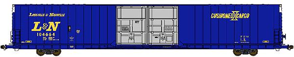 Bluford Shops 86542 N L&N 86' Double Door Auto Parts Boxcar (Set of 2)