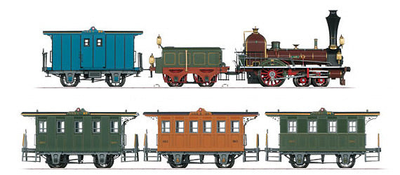 Marklin 26472 SNB "Aare" Historic Train