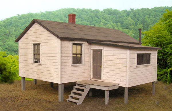 B.T.S. 17237 O Scale Cabin Creek Company House Laser-Cut Craftsman Building Kit