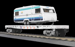 MTH 30-76535 NASA 50' Flatcar w/Camper