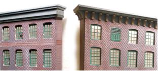The N Scale Architect 50066 HO Wall Panel System Starter Set Kit - Modern Brick
