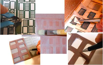 The N Scale Architect 50067 O Wall Panel System Starter Set Kit - Modern Brick