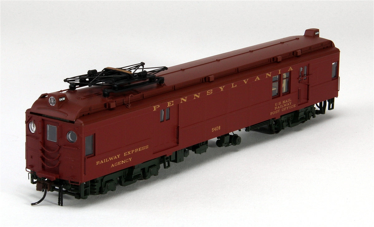 Con-Cor 194575 HO PRR Electric Non-Powered mP54 MU Baggage-Mail w/Pantograph