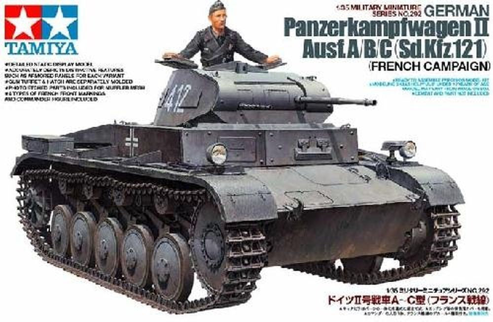 Tamiya 35292 1:35 PzKpfw II Ausf A/B/C SdKfz 121 Military Tank Model Kit