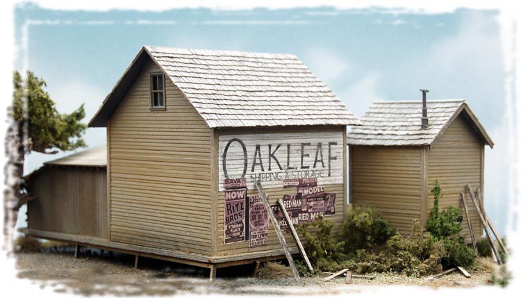 Bar Mills 182 HO Oakleaf Shipping & Storage LaserCut Wood 3-Building Complex Kit